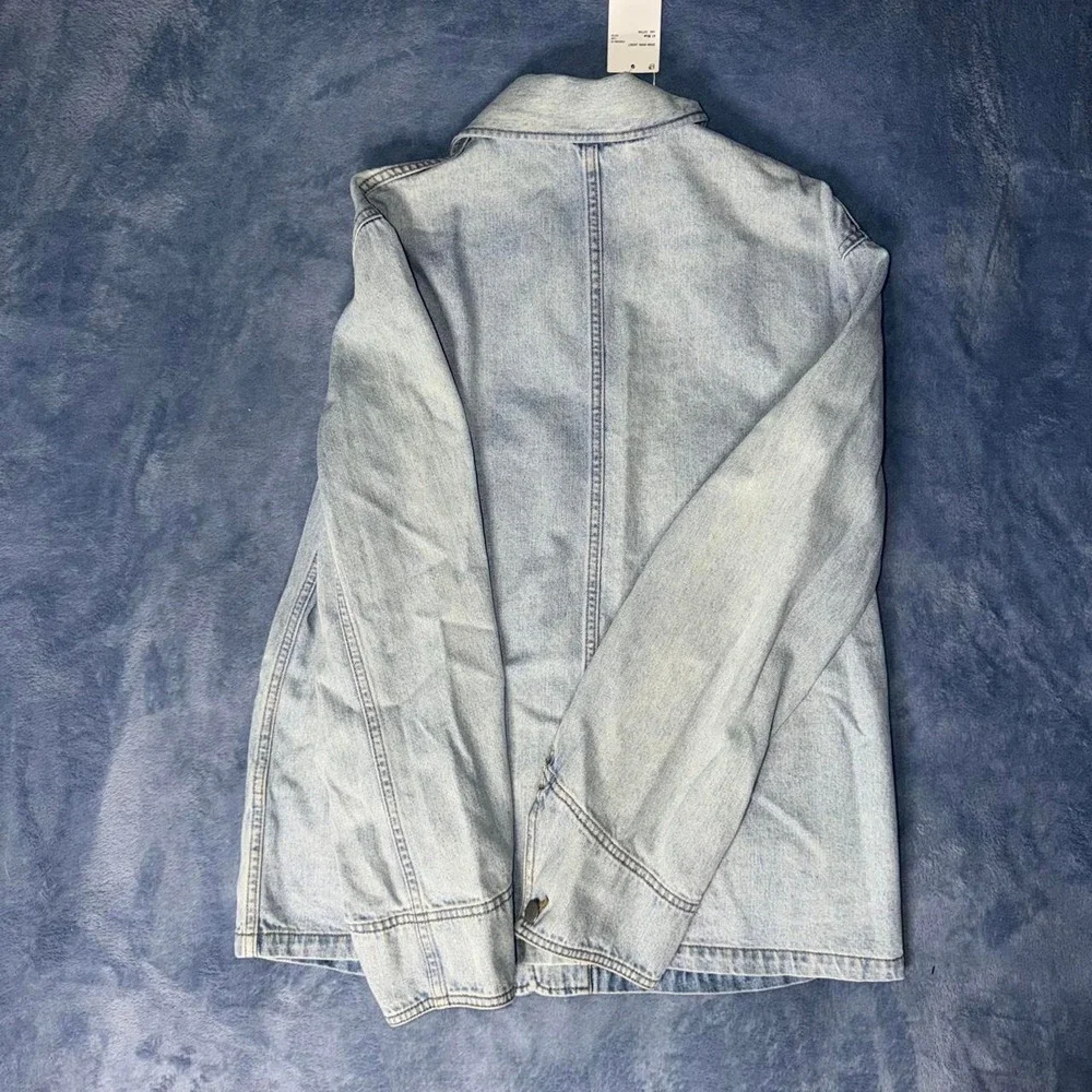 UNIQLO Men's Jacket Light blue denim jacket